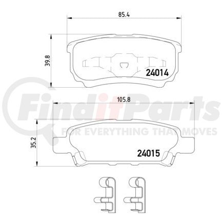 HELLA 355010811 Disc Brake Pad Set Disc Brake Pad Set