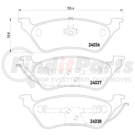355011061 by HELLA - Disc Brake Pad Set