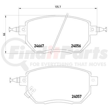 355011101 by HELLA - Brake Pad