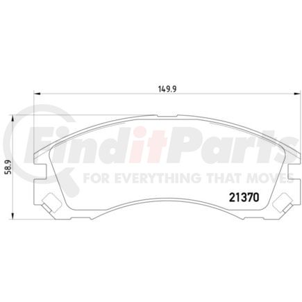 355011751 by HELLA - Disc Brake Pad Set