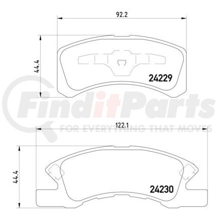 355012051 by HELLA - Disc Brake Pad Set