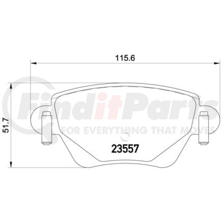 355012211 by HELLA - Disc Brake Pad Set
