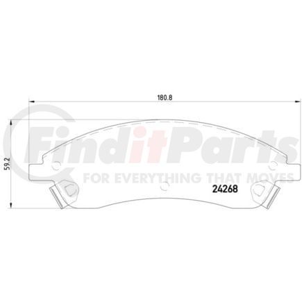 355012221 by HELLA - Disc Brake Pad Set