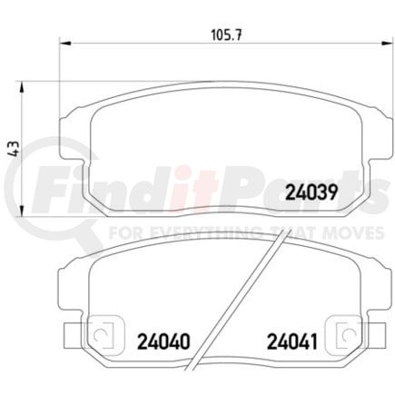 355012331 by HELLA - Disc Brake Pad Set