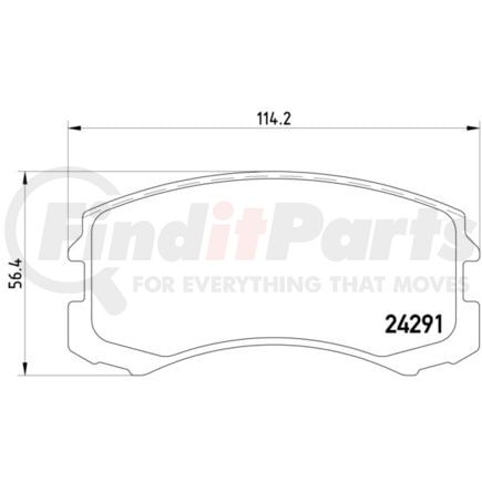 355013071 by HELLA - Brake Pad