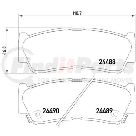 355013081 by HELLA - Brake Pad