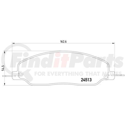 355013101 by HELLA - Disc Brake Pad Set