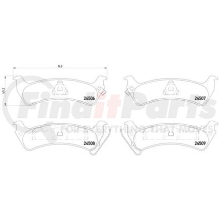 355013091 by HELLA - Disc Brake Pad Set