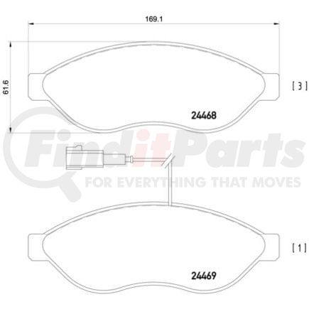 HELLA 355012931 Disc Brake Pad Set Brake Pad