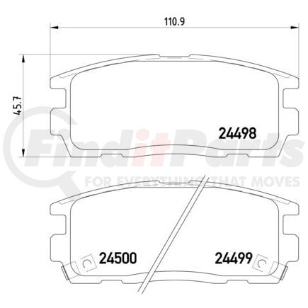 355012951 by HELLA - Disc Brake Pad Set