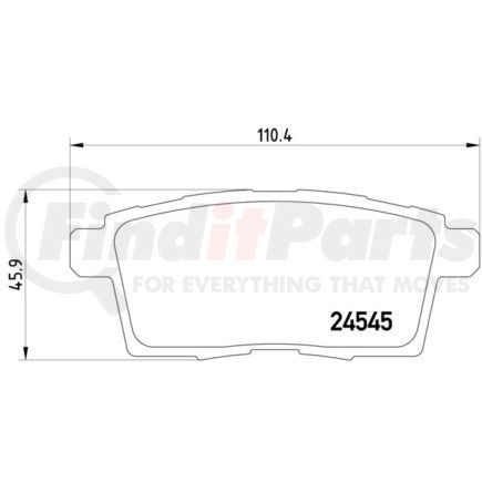 355013261 by HELLA - Disc Brake Pad Set