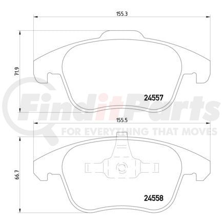 355013351 by HELLA - Disc Brake Pad Set