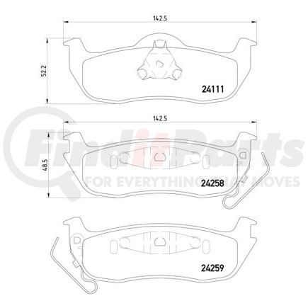 355013681 by HELLA - Disc Brake Pad Set