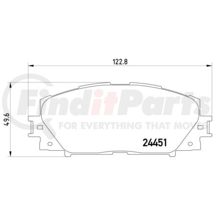 355014311 by HELLA - Disc Brake Pad Set