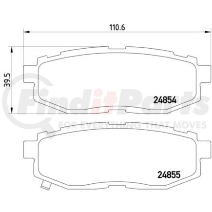 355014341 by HELLA - Disc Brake Pad Set