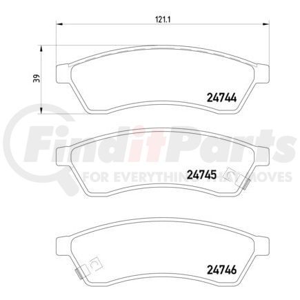 355014491 by HELLA - Disc Brake Pad Set