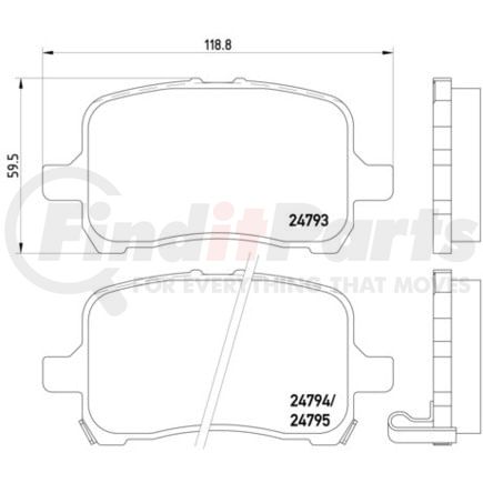 HELLA 355014661 Disc Brake Pad Set Disc Brake Pad Set