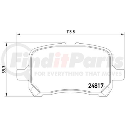 355014691 by HELLA - Disc Brake Pad Set