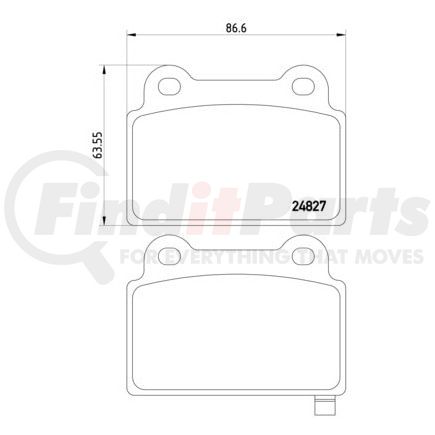 355014701 by HELLA - Disc Brake Pad Set