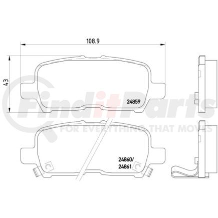 HELLA 355014831 Disc Brake Pad Set Disc Brake Pad Set