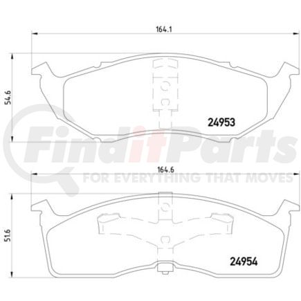 355014971 by HELLA - Disc Brake Pad Set