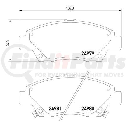 355015001 by HELLA - Disc Brake Pad Set