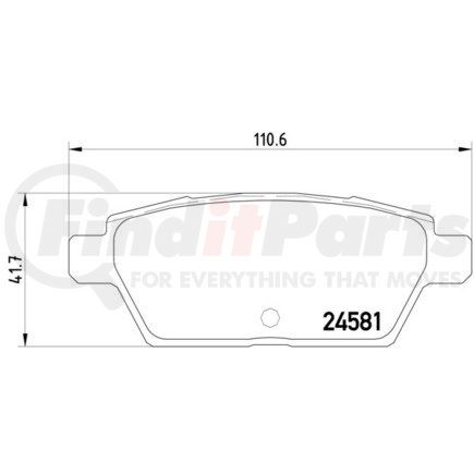 355015091 by HELLA - Disc Brake Pad Set