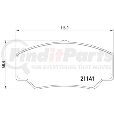 355006151 by HELLA - Disc Brake Pad Set