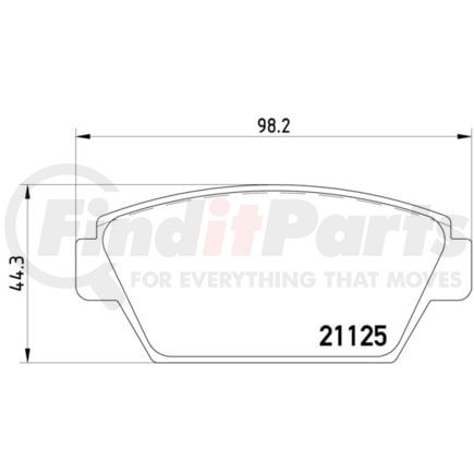 355006231 by HELLA - Brake Pad
