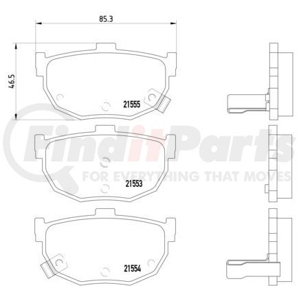 355006411 by HELLA - Disc Brake Pad Set