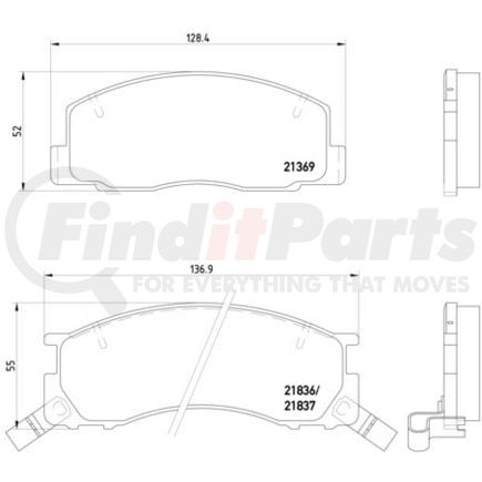355006451 by HELLA - Disc Brake Pad Set