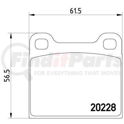 HELLA 355006531 Disc Brake Pad Set Disc Brake Pad Set