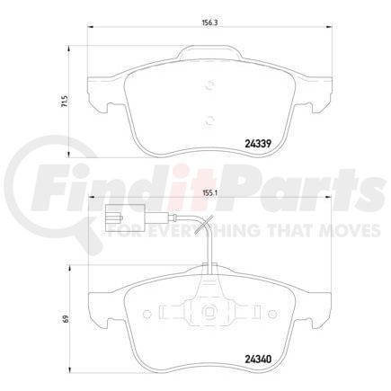 355006901 by HELLA - Disc Brake Pad Set