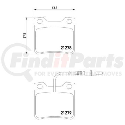 355007491 by HELLA - Brake Pad