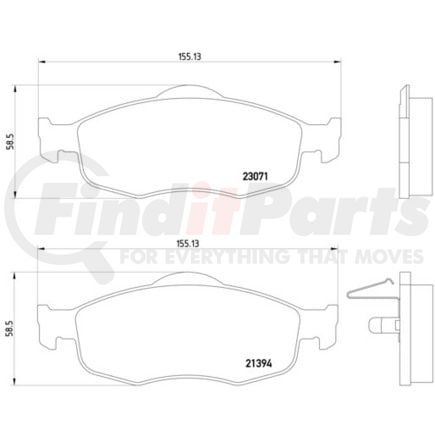 355007641 by HELLA - Disc Brake Pad Set