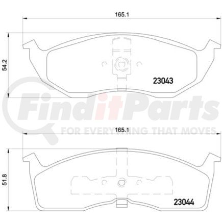 355007941 by HELLA - Disc Brake Pad Set