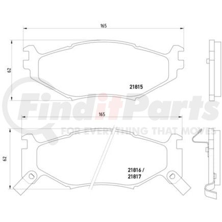 355008211 by HELLA - Disc Brake Pad Set
