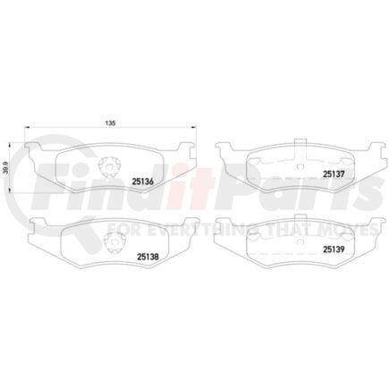 355015631 by HELLA - Disc Brake Pad Set
