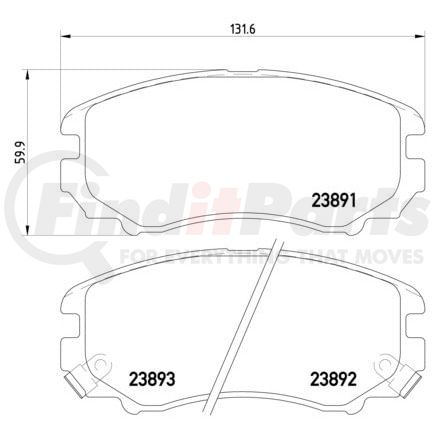 355016101 by HELLA - Brake Pad