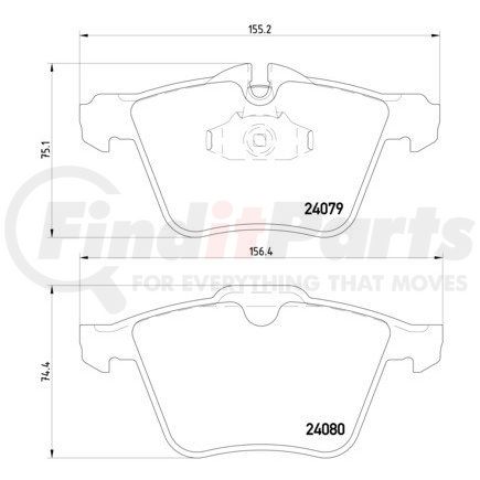 355016291 by HELLA - Disc Brake Pad Set