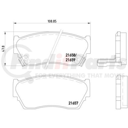 355016351 by HELLA - Brake Pad