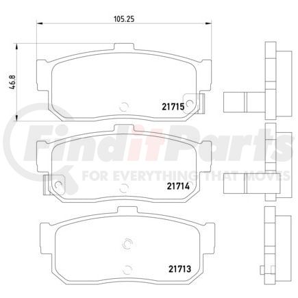 355016561 by HELLA - Disc Brake Pad Set