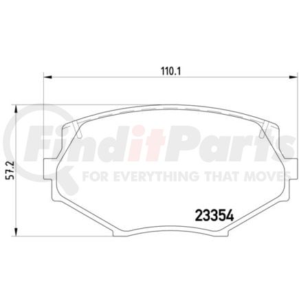 355016861 by HELLA - Disc Brake Pad Set