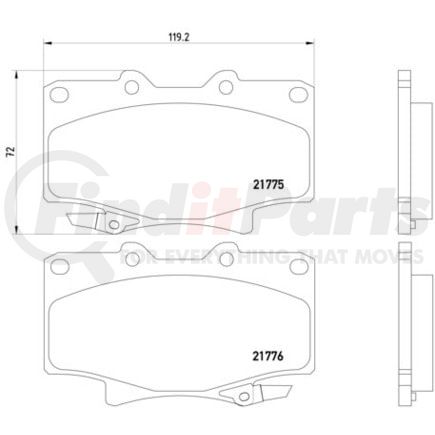 HELLA 355016871 Disc Brake Pad Set Disc Brake Pad Set