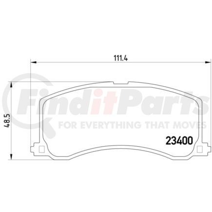 355016941 by HELLA - Disc Brake Pad Set