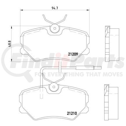 HELLA 355017741 Disc Brake Pad Set Disc Brake Pad Set