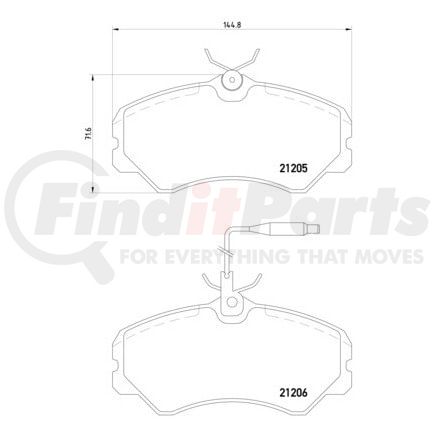 HELLA 355017841 Disc Brake Pad Set Disc Brake Pad Set