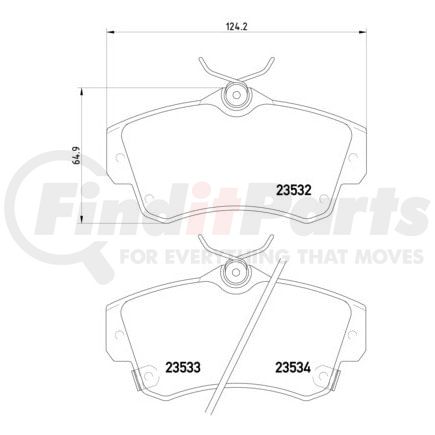 355018651 by HELLA - Disc Brake Pad Set