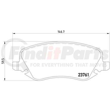 355018761 by HELLA - Disc Brake Pad Set