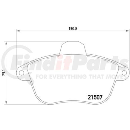 355019071 by HELLA - Disc Brake Pad Set